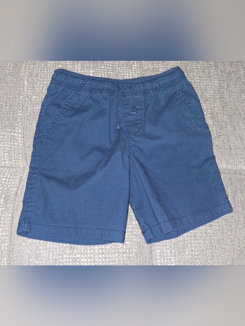 Wonder nation Navy Elastic-Waist Athletic Shorts